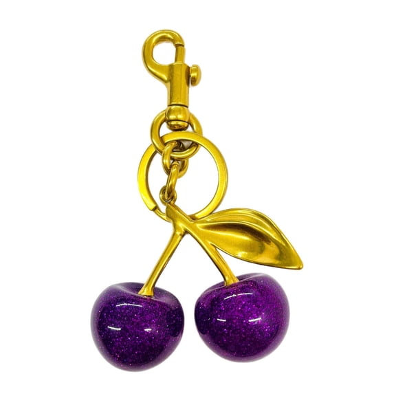 AOOOWER Cherrys Themed Key Holder Portable Sturdy Alloy Accessory for Fashion Lovers