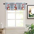 thumbnail image 2 of Christmas Cute Valances for Windows Hat Rod Pocket Curtain Valance Window Treatment Short Curtains for Kitchen Living Room, 54"x18", 2 of 5