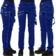 thumbnail image 2 of Pantalones ajustados con remaches de moda de color sólido con cuatro botones laterales, bolsillos con cremallera en diagonal, pantalones casuales, 2 of 5
