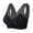 Black, variant on CALAFEBILA Bras for Women Everyday White No Underwire Comfortable Removable Pads Beauty Back Full Cup Lace Sleeping Bralette Vest,