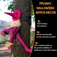 thumbnail image 4 of Decoración de Halloween HOIIOH 53 Crashing Witch divertida, rosa, 4 of 9