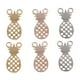 thumbnail image 3 of 6 unids / pack colgante de de tres colores conector en apariencia de hallazgos de joyería para collar / / pendientes de bricolaje perfecl Encantos colgantes de piña, 3 of 8
