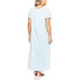 thumbnail image 2 of Shadowline Womens Plus-Size Petals 53 Inch Short Flutter Sleeve Long Gown, 2 of 2