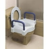 Deluxe elevated toilet seat with arms