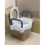 Deluxe elevated toilet seat with arms
