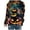 4-Multicolor, variant on LYEAA Sweatshirts for Women Halloween Witch Print T Shirt Spooky Season Long Sleeve Crewneck Tops Fall Tee Shirts Multicolor L