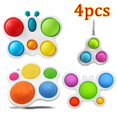 thumbnail image 1 of Juego de 4 juguetes sensoriales para aliviar el estrés, juguetes simples para hoyuelos., 1 of 2