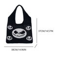 thumbnail image 5 of Bolso Hombro Tejido Halloween para Mujer Fiesta Sencillo Gran Capacidad (esqueleto), 5 of 5
