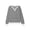 Black, variant on Striped Sweater for Women V Neck Long Sleeve Tops Fall Fashion Pullover Sweater