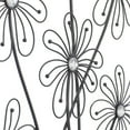 thumbnail image 5 of DecMode Black Metal 3D Wire Floral Wall Decor with Crystal Embellishments, 5 of 13