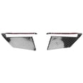 thumbnail image 1 of 2 piezas de cubierta de volante de coche, ajuste de posición izquierda y derecha para Mazda 3/Axela 2020, fibra de carbono, negro brillante, 1 of 5