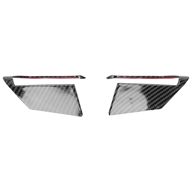 2 piezas de cubierta de volante de coche, ajuste de posición izquierda y derecha para Mazda 3/Axela 2020, fibra de carbono, negro brillante