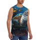 thumbnail image 2 of Balery Ocean Coral Turtle Camisetas sin mangas para hombre, absorbe la humedad y protege contra el mal olor.-Large, 2 of 7