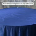 thumbnail image 4 of 132 Inch Round Velvet Tablecloth - Navy Blue, Wedding Linen Tablecloth, 4 of 5