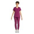 thumbnail image 4 of Scrubstar Women's Core Essentials Stretch V-Neck Scrub Top, Sizes XS-3XL, 4 of 6