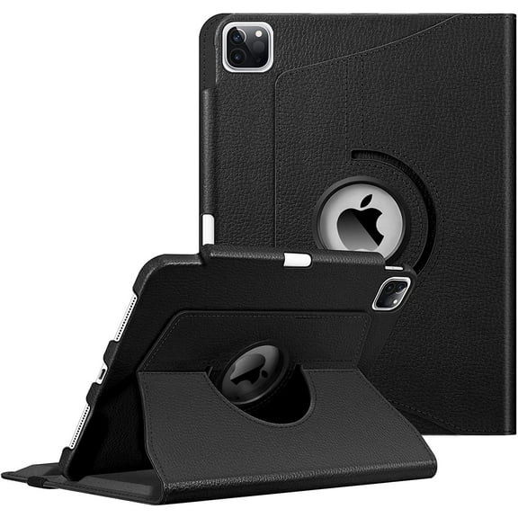 Fintie Rotating Case for 11 Inch iPad Pro 2022 Release 4th / 3rd / 2nd / 1st Generation - Protective 360 Degree Swivel Cover with Auto Sleep/Wake, Black