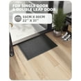 thumbnail image 4 of PABUBE Indoor and Outdoor Doormat, Non Slip Low-Profile Front Door Mat for Entryway, Washable Absorbent Indoor Rug,22" x 31", Grey, 4 of 10