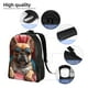 thumbnail image 5 of Disketp French Bulldog In Sunglasses Mochila Unisex de Apertura Lateral Completa, Mochila para Laptop para Escuela, Trabajo y Viajes, 5 of 8