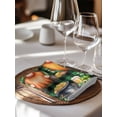 thumbnail image 6 of St. Patrick's Day Cloth Napkins Set of 8 Reusable Dinner Napkins, Cute Gnomes Lucky Shamrocks Green Black Plaid Cocktail Napkin Washable Table Napkins for Wedding/Holiday Party/Baby Shower 20"x20", 6 of 7