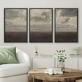 thumbnail image 2 of PixonSign Framed Canvas Print Wall Art Set Storm Cloud Pastoral Country Farmhouse Landscape Nature Wilderness Illustrations Modern Art Decorative Rustic Relax Colorful for Bedroom - 24"x36"x3 Black, 2 of 5