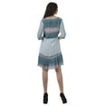 thumbnail image 5 of Moomaya Casual Printed 3/4 Sleeve Georgette V-Neck Mini Custom Dress For Women, 5 of 6