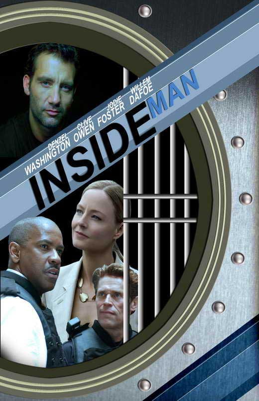 Inside Man movie POSTER (Style B) (11" x 17") (2006)