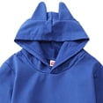 thumbnail image 6 of kmaduk Kids Cotton Hoodies Toddler Fall Pullover Hooded Medium Weight Sweatshirts with Pocket for Boys and Girls (Dark Blue, 14-15 Years), 6 of 7