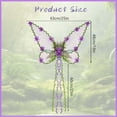 thumbnail image 3 of Meitianfacai Fantasy Butterfly Wing Delicate Cicada Wing Fairy Prop Set with Adjustable Fastening for Themed Parties Performances and Imaginative Play Accessories (Purple), 3 of 7