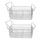 thumbnail image 5 of Juego de 2 Cestas Organizadoras de Alambre Blanco para congelador: Organice Alimentos encuentre Artículos Fácilmente Fácil de Alcanzar Multiusos con Asas Laterales para ANGGREK Otros, 5 of 8