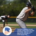 thumbnail image 5 of Uxcell Web Training Glove, 2 Pcs Mini Baseball Softball Training Glove Two-Finger Catchers Mitt for Golf-Sized Practice Balls, Blue-fitting (Hand-Eye Coordination/Ball Practice), 5 of 7