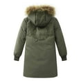 thumbnail image 4 of Mercatoo Boys Girls Long Winter Coat Parka Waterproo𝐟 Warm Puffer Jacket Fu𝐫 Hooded Ski Jacket Coat Thick Warm Outwear, 4 of 7