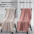 thumbnail image 2 of Uego de Toallas de Bano 2 Pack Grandes para Cuerpo Toalla De Baño 100% Algodón Ultra Suaves Adecuado para Natación Playa y SPA(Rojo+Gris), 2 of 7