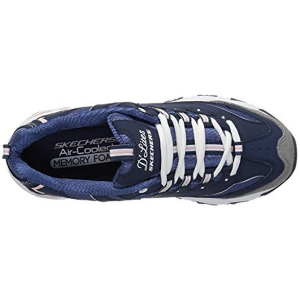 Skechers Women's Sport D'Lites New Journey Lace-up Athletic Sneaker, Wide Available - Walmart.com