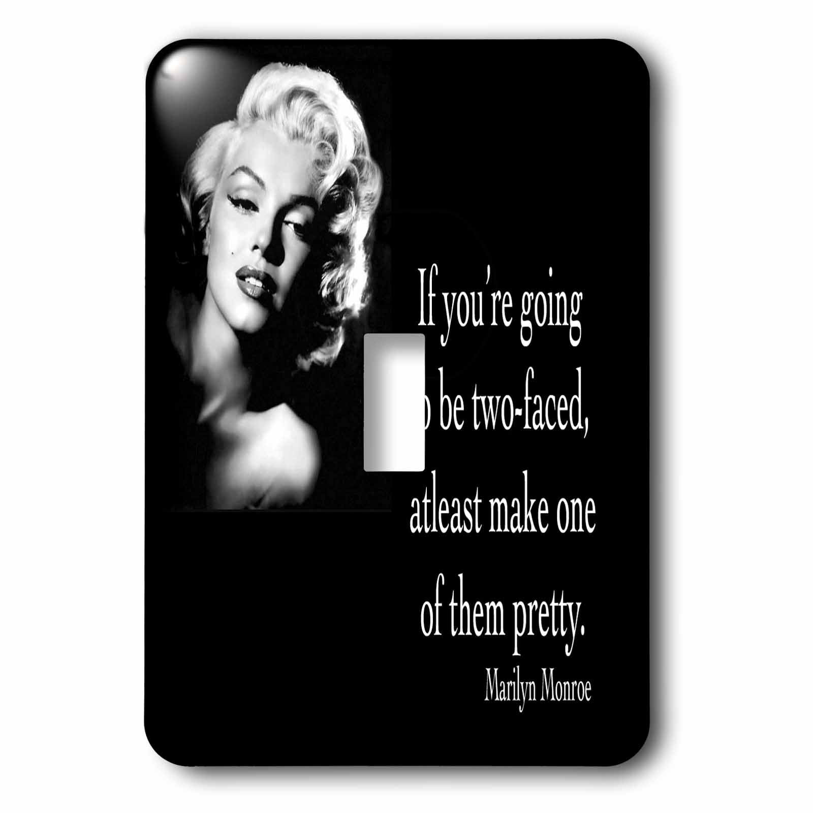 3dRose lsp_162254_1 Famous Marilyn Monroe Quote Single Toggle Switch