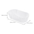 thumbnail image 2 of 2000 Pcs Baking Cup Party Decoration Brushed Cake Cups Disposable Loaf Pans Tray Bread Supplies Lining White Paper, 2 of 6