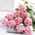 thumbnail image 1 of 10 Ramos de Rosas Falsas JINMJMXG Decoración para Bodas y Fiestas de Cumpleaños Jardín Rosa, 1 of 4