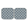 thumbnail image 7 of Windshield Sun Shade, Blue Wave Pattern A Foldable Car Sun Shade Windshield for Front, 2 Pieces, 7 of 7