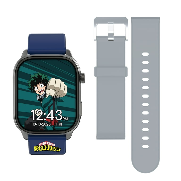 My Hero Academia Adult iTime Digital Smartwatch with Blue and Grey