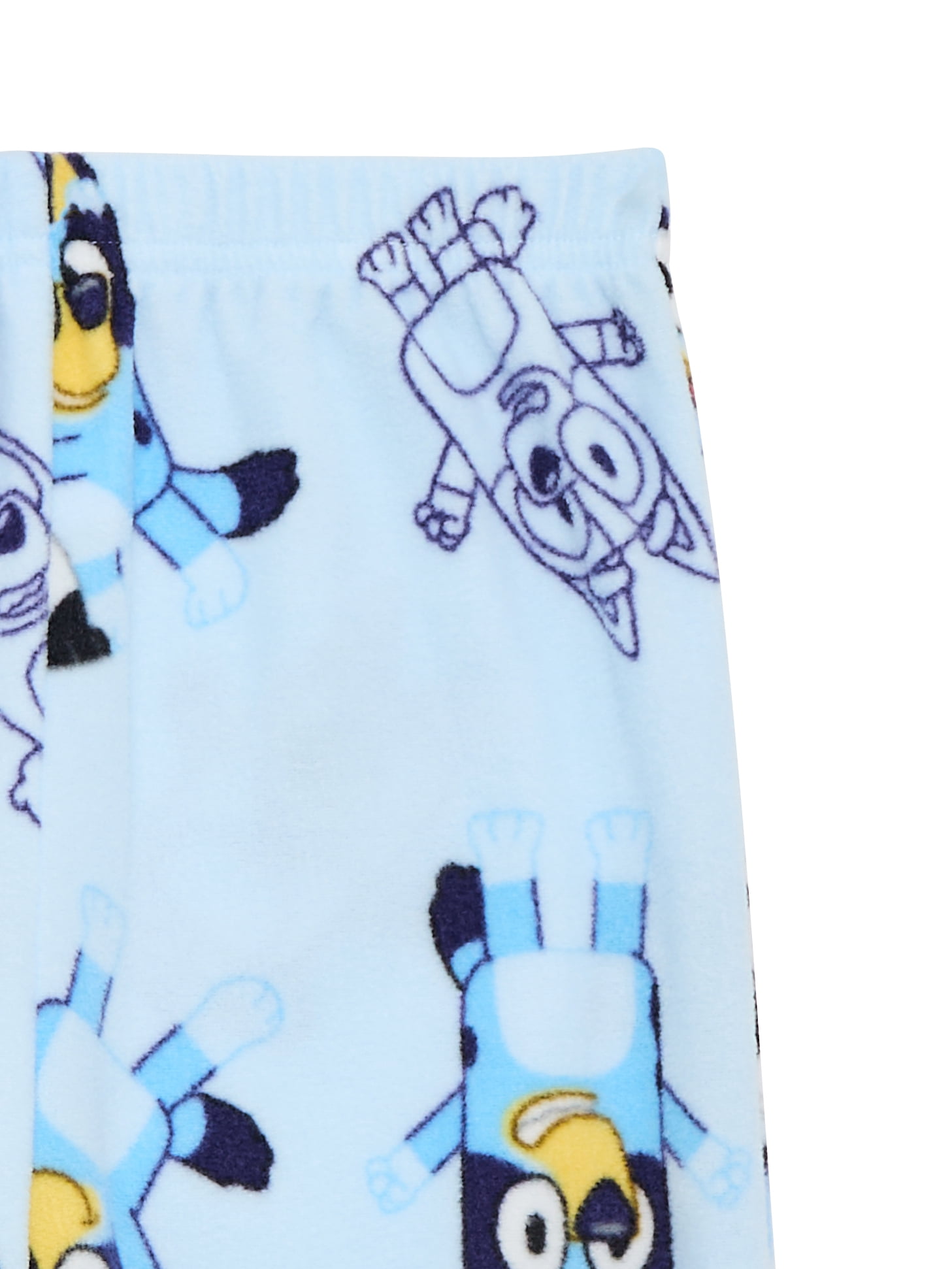 Bluey Unisex Toddler Microfleece Pajama Top and Pants Set, 2-Piece, Sizes 12M-5T