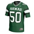 thumbnail image 2 of Men's GameDay Greats #1 Green Hawaii Rainbow Warriors Football Jersey, 2 of 3