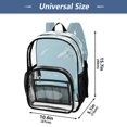 thumbnail image 6 of Iauyy Clear Backpack Heavy Duty PVC Transparent Backpack for College Workplace, Butterfly Pattern, 6 of 8