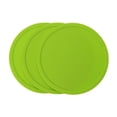 thumbnail image 1 of Onlykxy 3 posavasos de silicona de 3,93 pulgadas, posavasos redondos para bebidas, café, té, posavasos (verde), 1 of 1