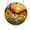 B, variant on Stained Glass Style Tulip Flower Suncatcher - Round Acrylic Window Hanging Ornament with Hanging Chain - Vibrant Floral Wall Art Decor for Home Garden Window, 6-Inch