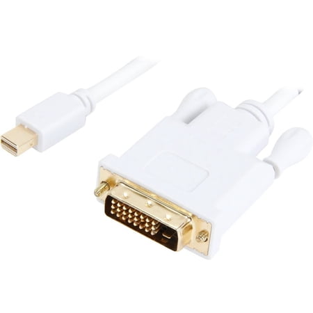 UPC: 0065030851824 | StarTech MDP2DVIMM3W 3 ft Mini DisplayPort to DVI Adapter Converter Cable – Mini DP to DVI 1920×1200 – 1 pack