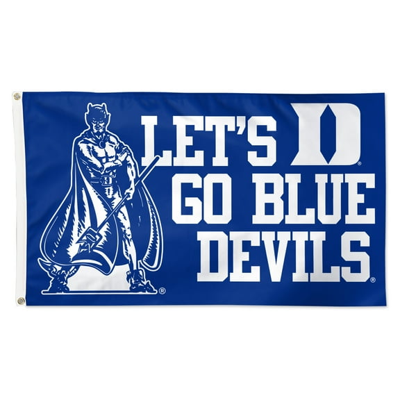 WinCraft Duke Blue Devils 3' x 5' Single-Sided Deluxe Mascot Flag