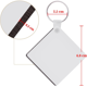 thumbnail image 2 of 120 Pcs Square Sublimation Keyring Blanks Set with Double Side Heat Transfer Keychain for DIY Keychain and Craft, 2 of 5