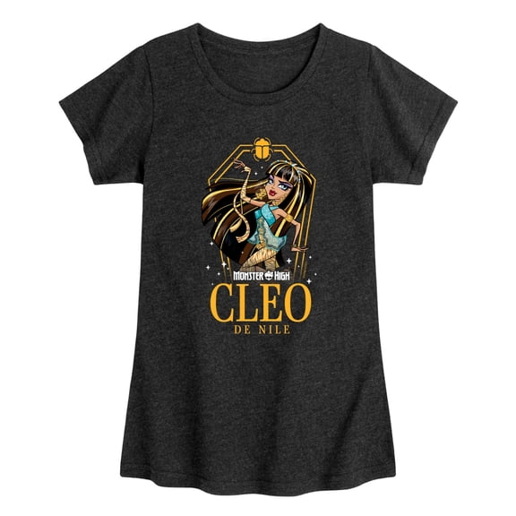 Monster High - Cleo Coffin And Scarab - Youth Girls Fitted Short Sleeve T-Shirt