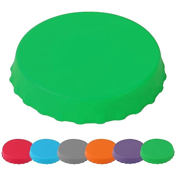 LEXSOMEO 4Pcs Silicone Soda Can Lids Reusable Beverage Can Covers Airtight Can Caps Soda Beverage Beer Saver Can Lids for Keeping Soda Beer