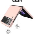 thumbnail image 4 of Case for Samsung Galaxy Z Flip 3 5G 2021, Slim Fit Matte PC Cover Phone Case for Galaxy Z Flip3 - Pink, 4 of 14