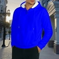 thumbnail image 4 of Basic Hoodies for Men 2025 Fall Winter Long Sleeve Button Hooded Sweatshirt with Pockets Pullover Hoody Mens Hoodies, 4 of 6